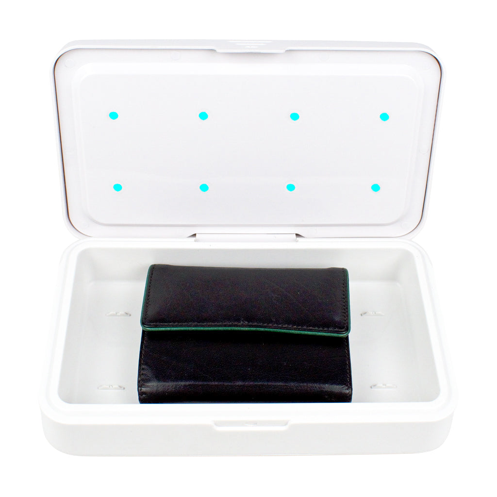 uv c sanitizing light box. Easy way to sanitize household items.