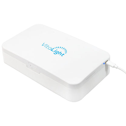 uv phone sanitizer on white background