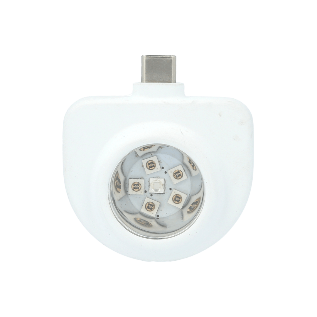 uv disinfection light on transparent background