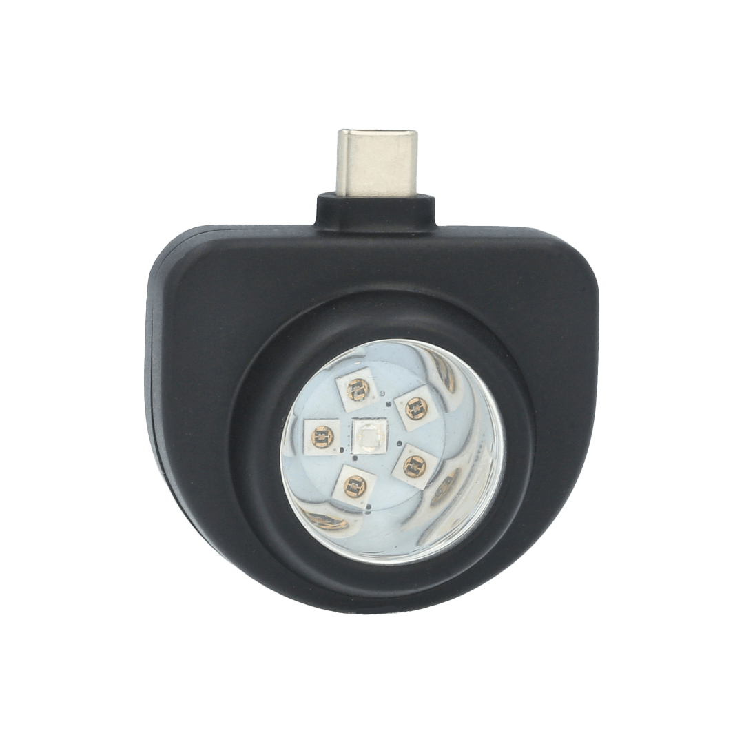 VitaLight Go Wand—UV Light Sanitizer for Apple Iphones. Bottom view showing uvc sanitizing LEDs